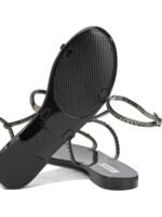 Menghi James Sandale Jelly Noir Femme – Image 5