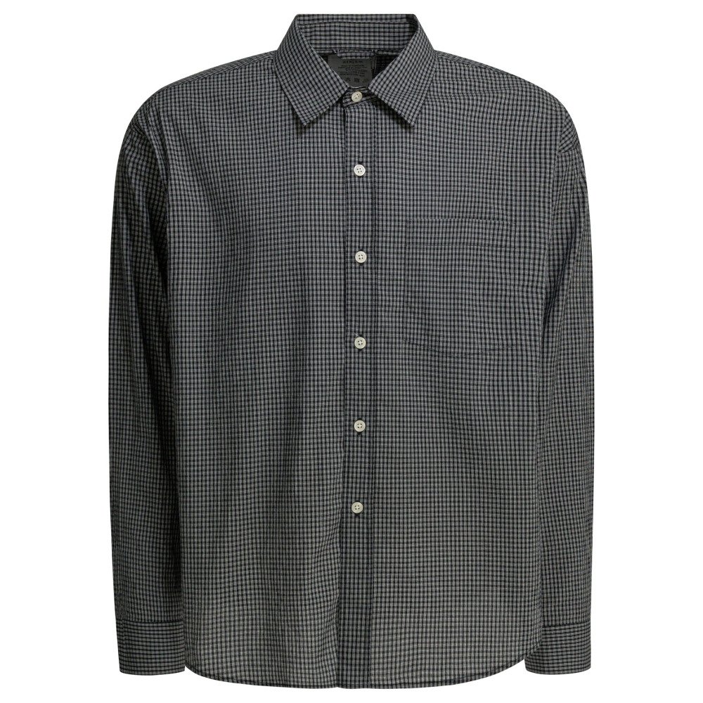 S26-mfpen-M126-008EXECUTIVE20SHIRTBLACK20EXPERIENCED20CHECK MFPEN Chemise Executive Noir Homme – Image 1