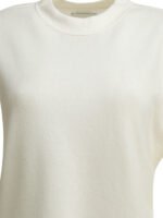 SA SU PHI Pull court Cachemire Blanc Femme – Image 3