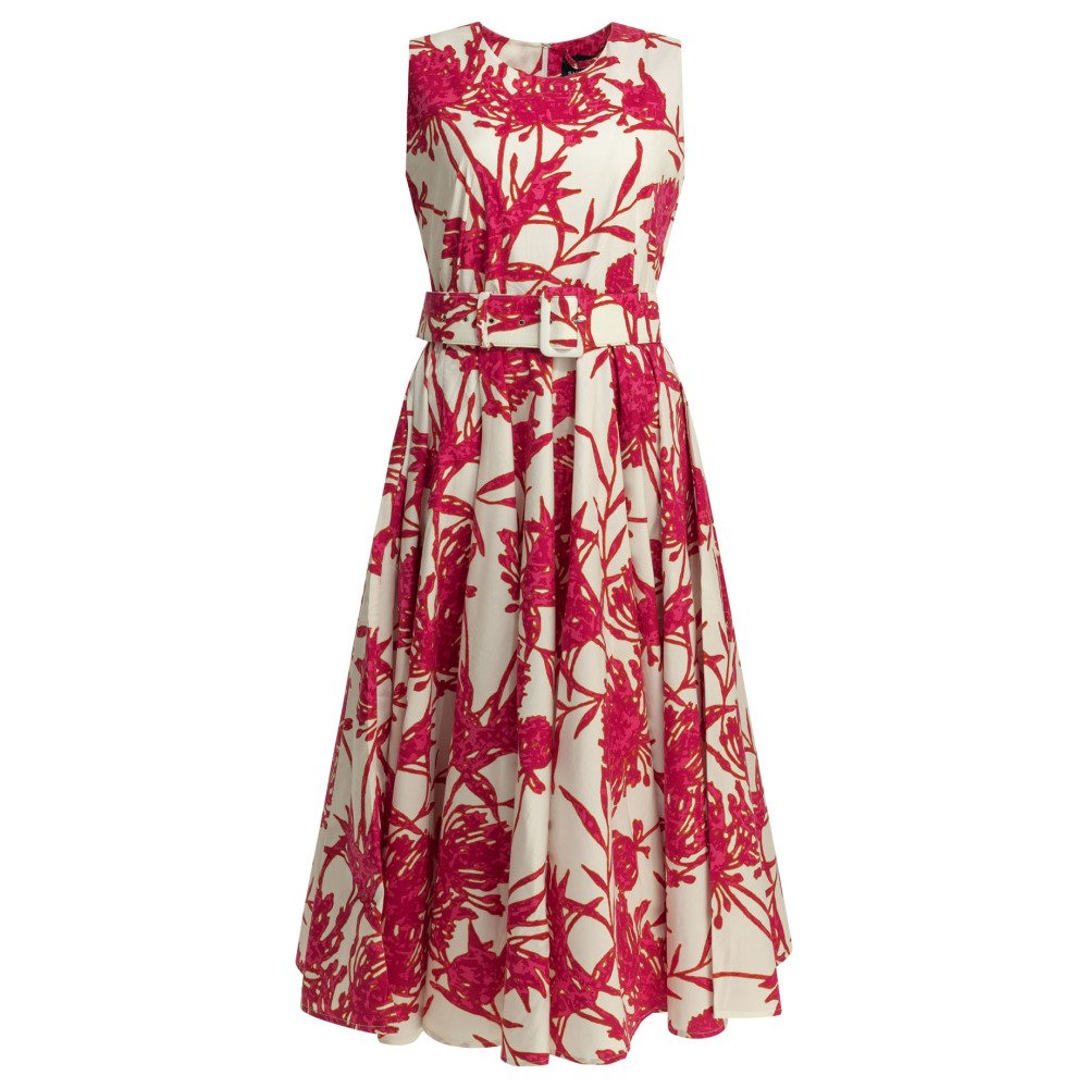 S26-samantha20sung-ASTERPRIMAVERA20SILHOUETTEWHITE SAMANTHA SUNG Robe Fuchsia Femme – Image 1
