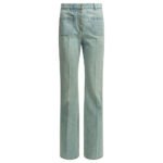 VALENTINO Jean Straight-leg Bleu Clair Femme