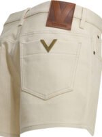VALENTINO Short Denim Blanc Femme – Image 4
