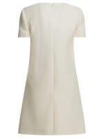 VALENTINO Robe courte laine Blanc Femme – Image 2