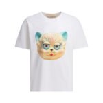 VALENTINO T-shirt Le Chat De La Maison Blanc Homme