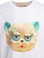 VALENTINO T-shirt Le Chat De La Maison Blanc Homme – Image 3