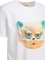 VALENTINO T-shirt Le Chat De La Maison Blanc Homme – Image 4