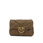 PINKO sac bandoulière en cuir femme marron