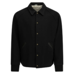 A.PRESSE blouson en cachemire homme noir