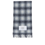 MAISON KITSUNÉ écharpe à franges homme bleu
