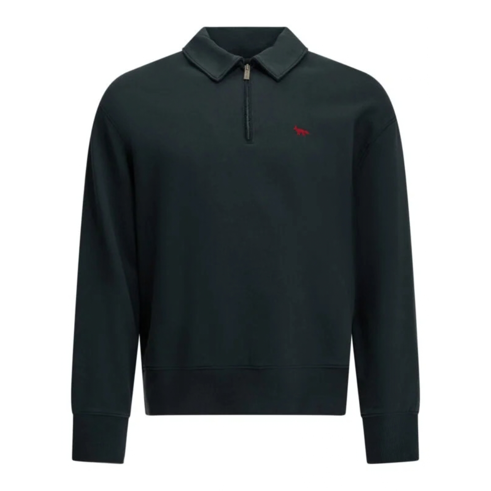 Sans titre (1000 x 1000 px) - 2026-10-07T183143.118 MAISON KITSUNÉ sweatshirt zippé en coton homme bleu – Image 1