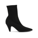 DEL CARLO bottes en cuir femme noir