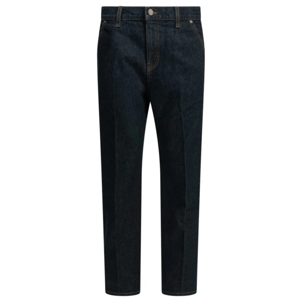 Sans titre (1000 x 1000 px) - 2026-10-08T163737.536 KHAITE jean droit en coton femme bleu – Image 1