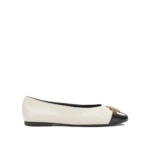 TORY BURCH ballerines en cuir femme blanc