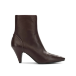 DEL CARLO bottes en cuir femme bordeaux