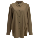 KHAITE chemise décontractée femme marron