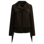 GOLDEN GOOSE blouson en cuir femme marron