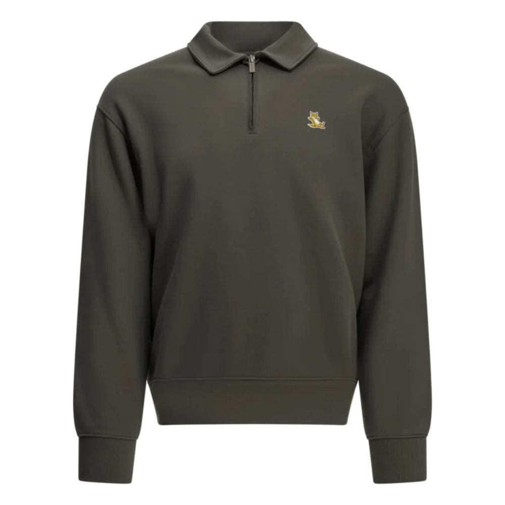 Sans titre (1000 x 1000 px) (96) MAISON KITSUNÉ sweatshirt zippé homme gris – Image 1