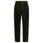 MONCLER GRENOBLE pantalon en velours homme vert