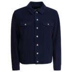 ALTUM Chemise Suede Bleu Homme