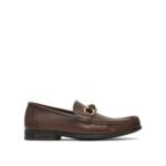FERRAGAMO Mocassin Gancini Marron Homme