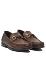 FERRAGAMO Mocassin Gancini Marron Homme – Image 2