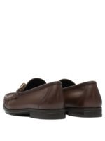 FERRAGAMO Mocassin Gancini Marron Homme – Image 4