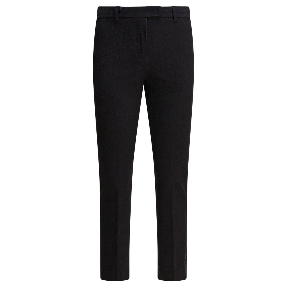 W25-max20mara20s-2529136031UMANITA005 MAX MARA S Pantalon Stretch Coton Noir Femme – Image 1