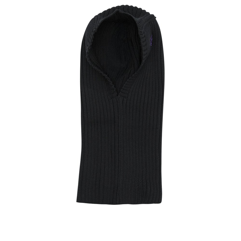 W25-needles-RW057E-BLACK NEEDLES Cagoule Mérinos Noir Homme – Image 1