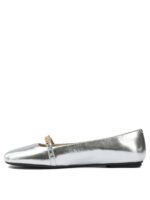 PINKO Ballerine Cuir Argenté Femme – Image 3