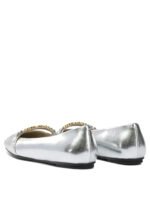 PINKO Ballerine Cuir Argenté Femme – Image 4