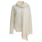 SANDBEIGE Pull Blanc Femme