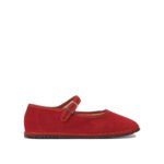 VIBI VENEZIA ballerines en velours femme rouge