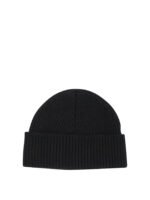 AMI PARIS Bonnet Merino Noir Homme – Image 2