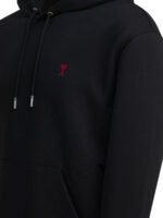 AMI PARIS Sweat Ami de Coeur Noir Homme – Image 4