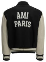 AMI PARIS blouson en laine homme noir – Image 2
