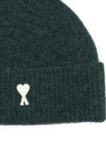 AMI PARIS Bonnet Alpaca Vert Homme – Image 3