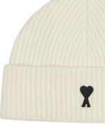AMI PARIS Bonnet Ami de Coeur Blanc Homme – Image 3