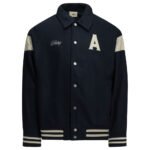 AUTRY Blouson Varsity College Bleu Homme