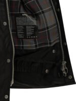BARBOUR veste légère en coton ciré homme noir – Image 4