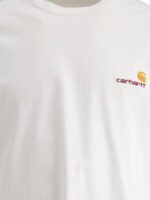 CARHARTT WIP T-shirt American Script Blanc Homme – Image 3