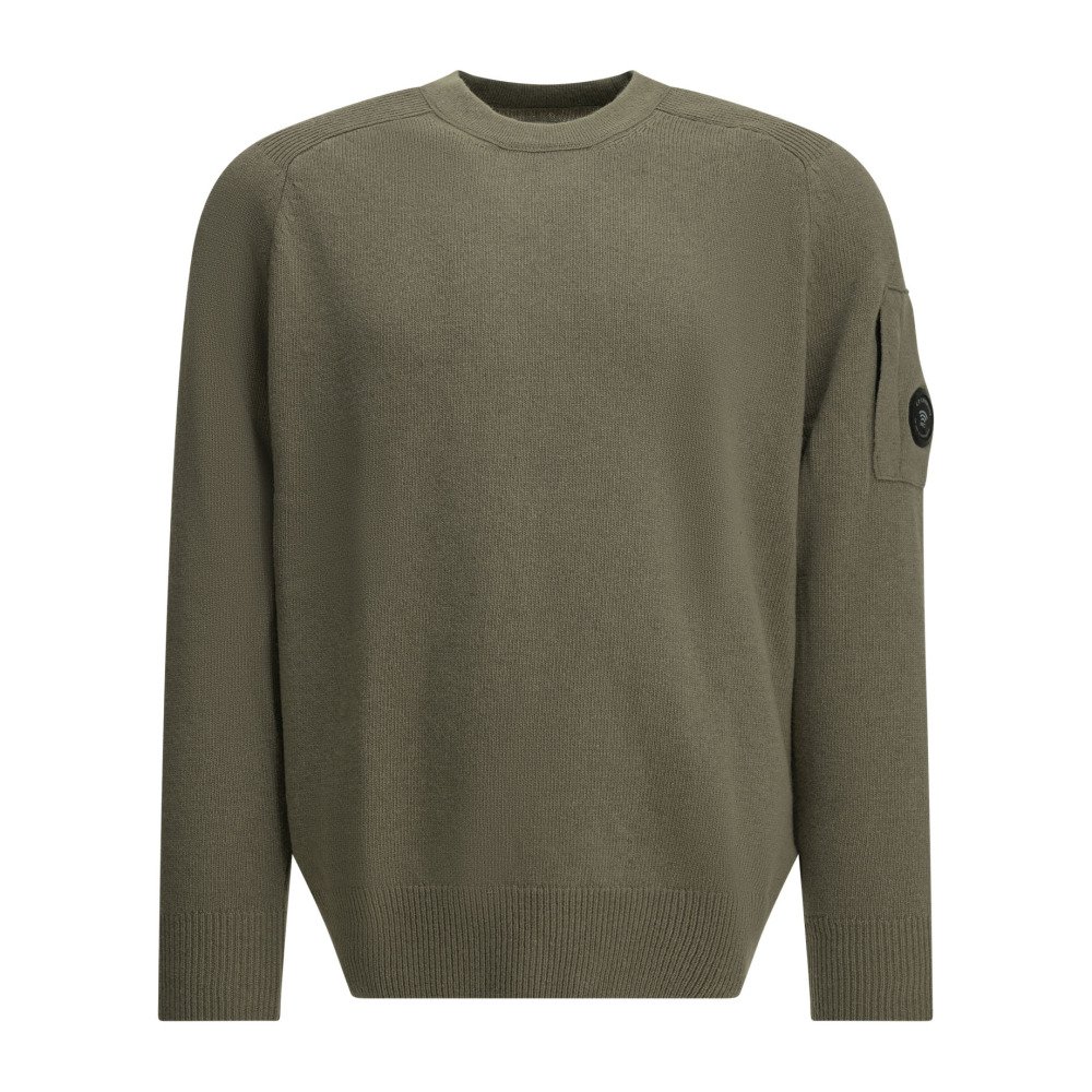 W26-cp20company-21CMKN085A110149A356 C.P. COMPANY Pull Lens Gris Homme – Image 1