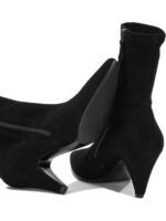 DEL CARLO bottes en cuir femme noir – Image 5