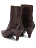 DEL CARLO bottes en cuir femme bordeaux – Image 4