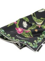 FERRAGAMO Foulard Eden Noir Femme – Image 2