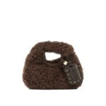 GANNI Mini Hobo sac marron