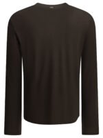 HERNO T-shirt Col rond Laine Marron Homme – Image 2
