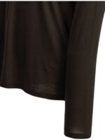 HERNO T-shirt Col rond Laine Marron Homme – Image 4
