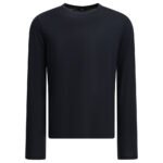 HERNO T-shirt col rond Laine Bleu Homme