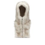 HERNO Sous-veste fausse fourrure beige