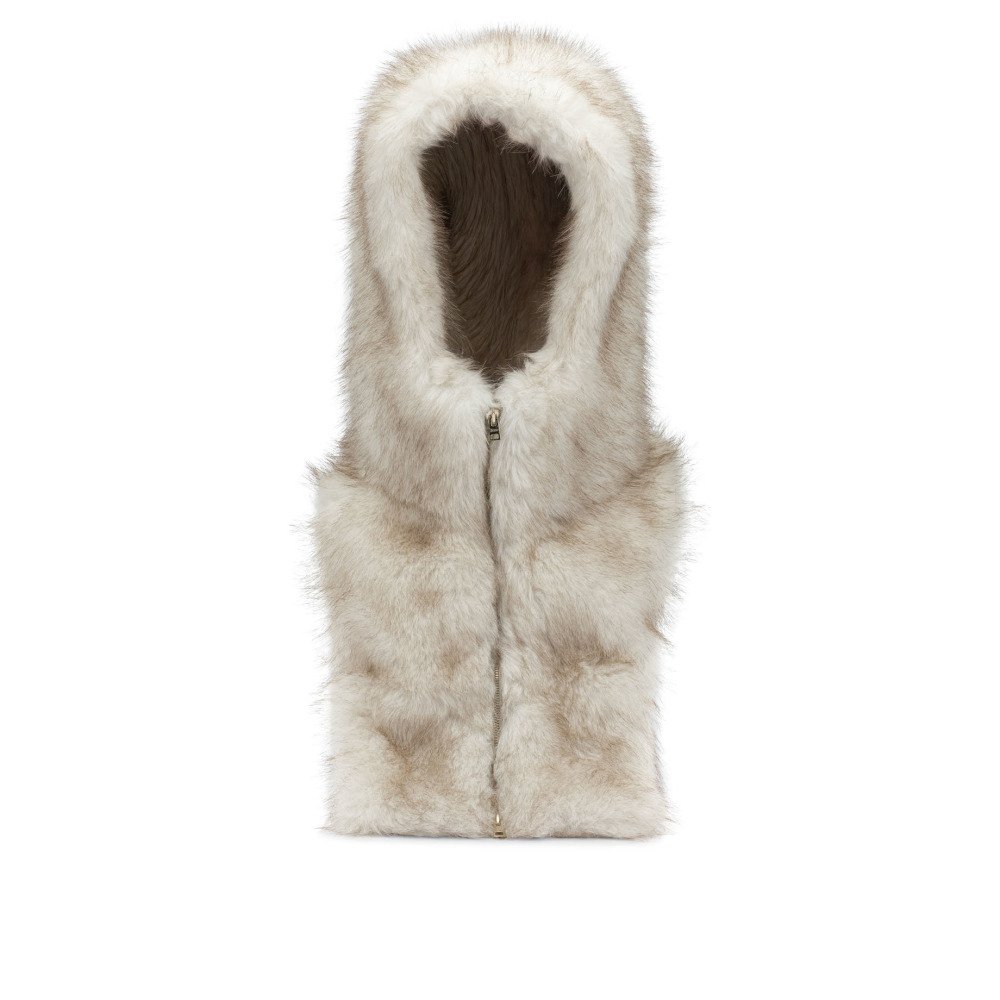 W26-herno-SCP00041D129081100 HERNO Sous-veste fausse fourrure beige – Image 1